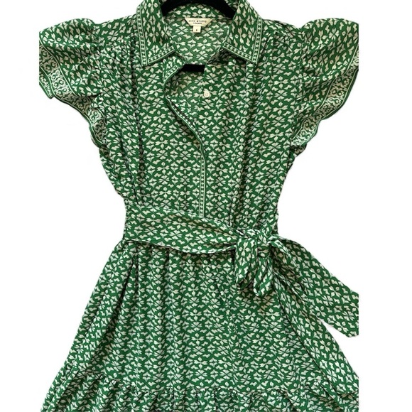 Max Studio Green Patterned Maxi Dress - Picture 2 of 11